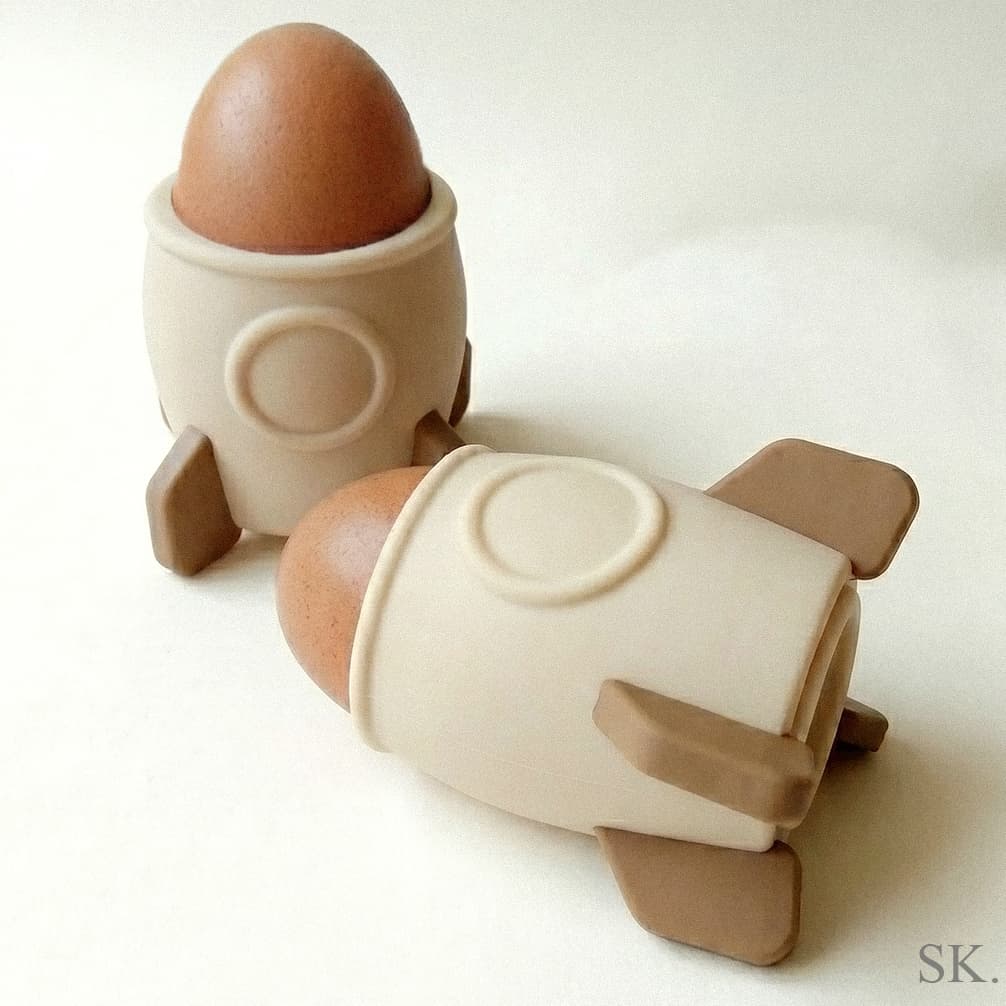 Image of the Rocket Egg Holder product design concept (2026)
