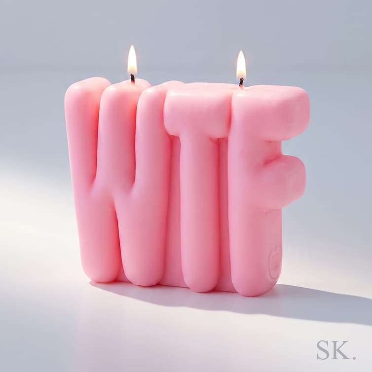 Image of the WTF Candle product design concept (2026)