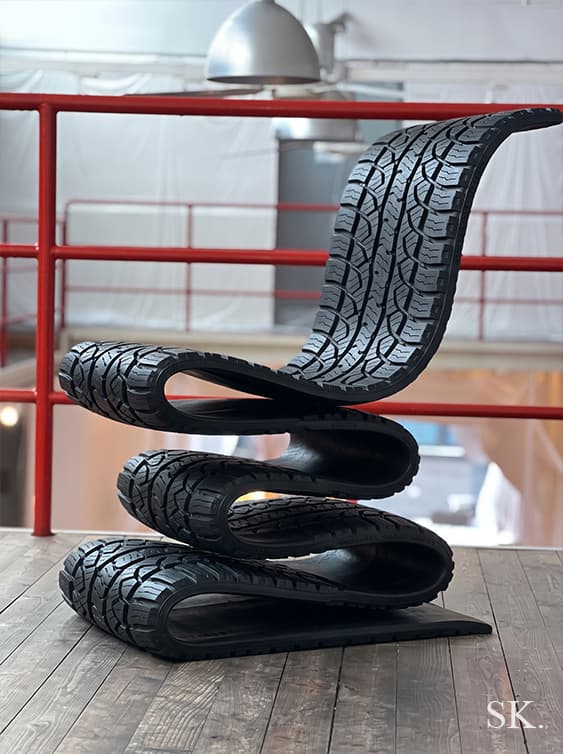 Image of the Tyre Chair product design concept (2026)