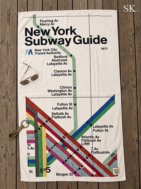 Image of the Towel NY Map product design concept (2026)