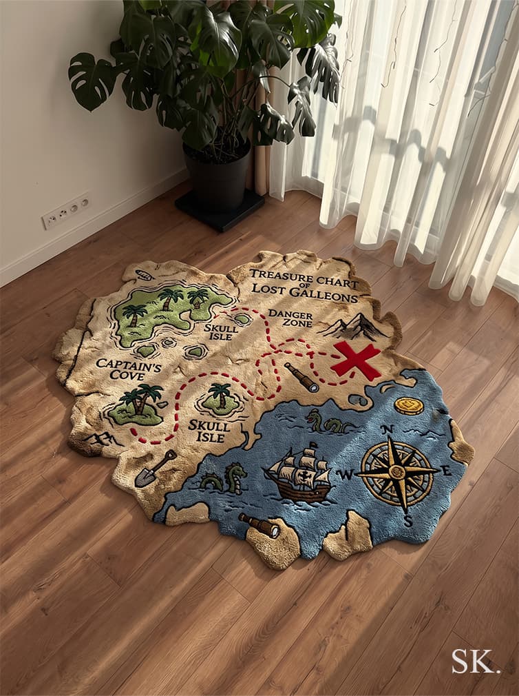 Image of the Rug Treasure Map product design concept (2026)